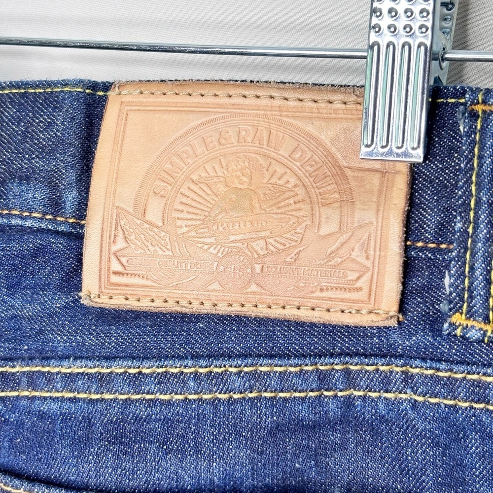 Simple & Raw Selvedge Jeans 31x31 Cone Mills Limited Edition Denim Button Fly - Picture 10 of 14